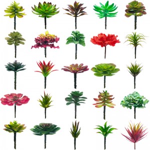 Kunstige sukkulente planter Pick Green Faux Decorations Cactus