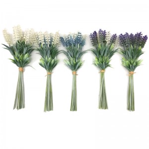Kunstige blomster Lavendel Pick Bouquet Brude Hjem DIY Have Kontor Bryllupsdekor